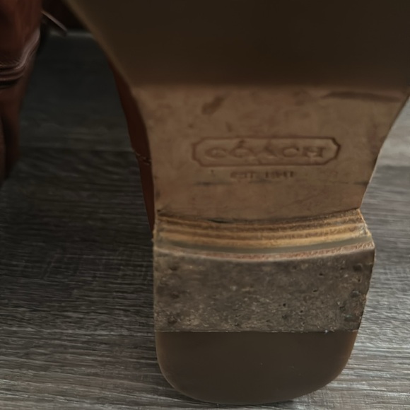 Coach Whitley Brown Leather Riding Boots - Picture 9 of 10